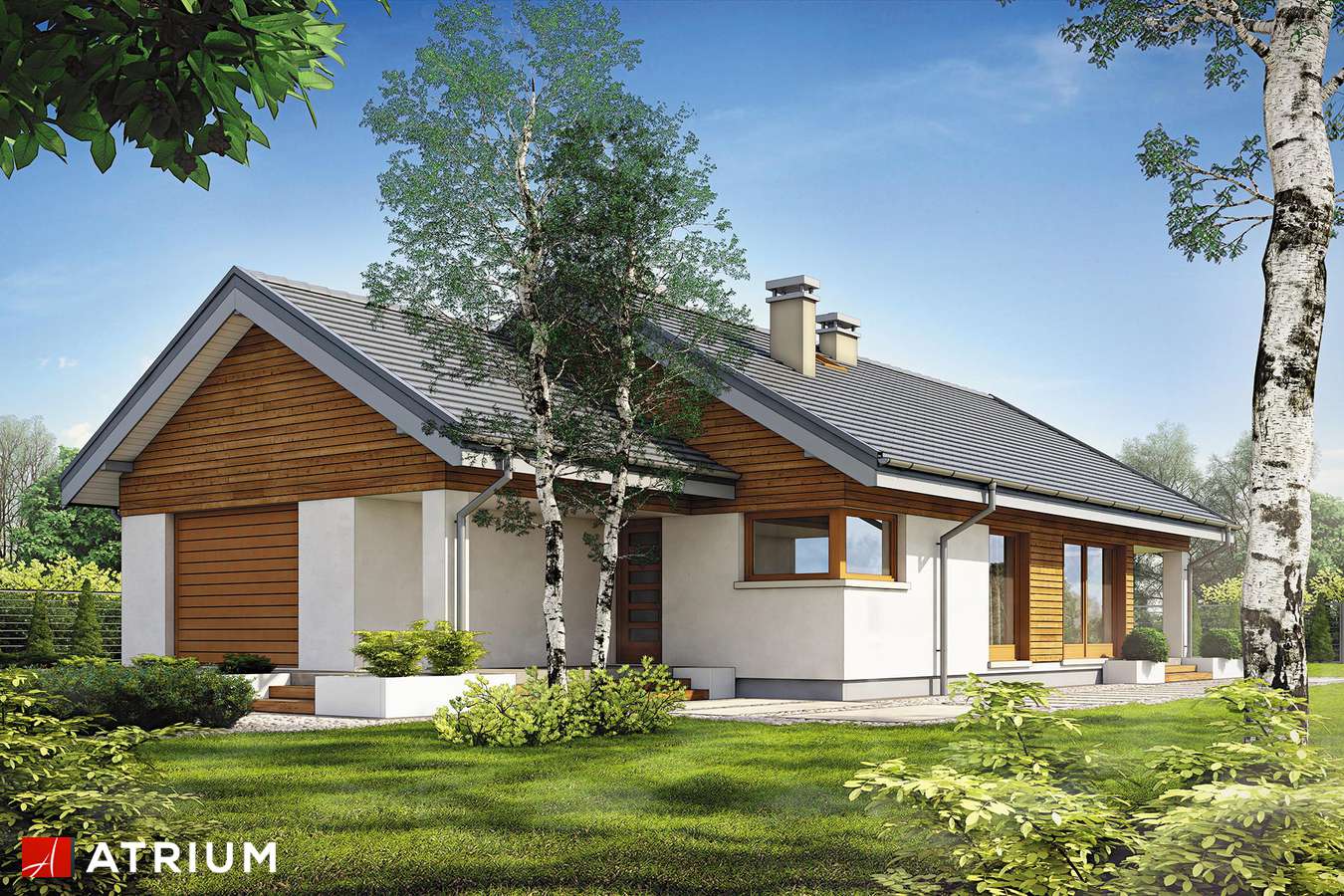 budowa domu Pelikan Slim II odbicie lustrzane - New-House