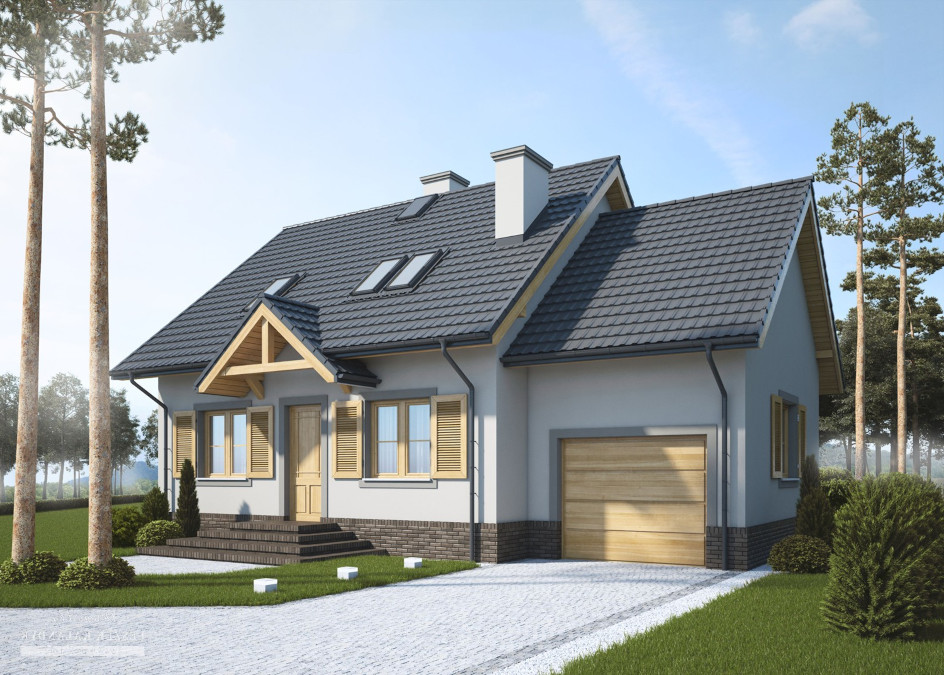 Budowa domu LK&691 (odbicie lustrzane) z New-House