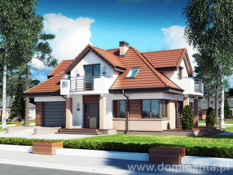 budowa domu GOBLIN II N (Odbicie lustrzane) - New-House