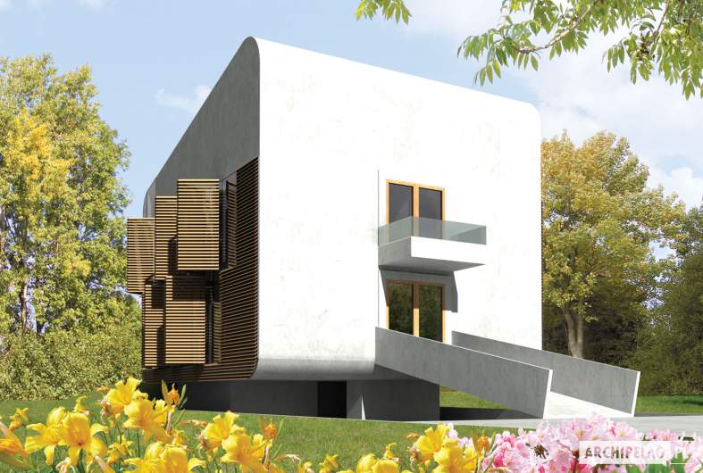 budowa domu Box G2 (odbicie lustrzane) - New-House