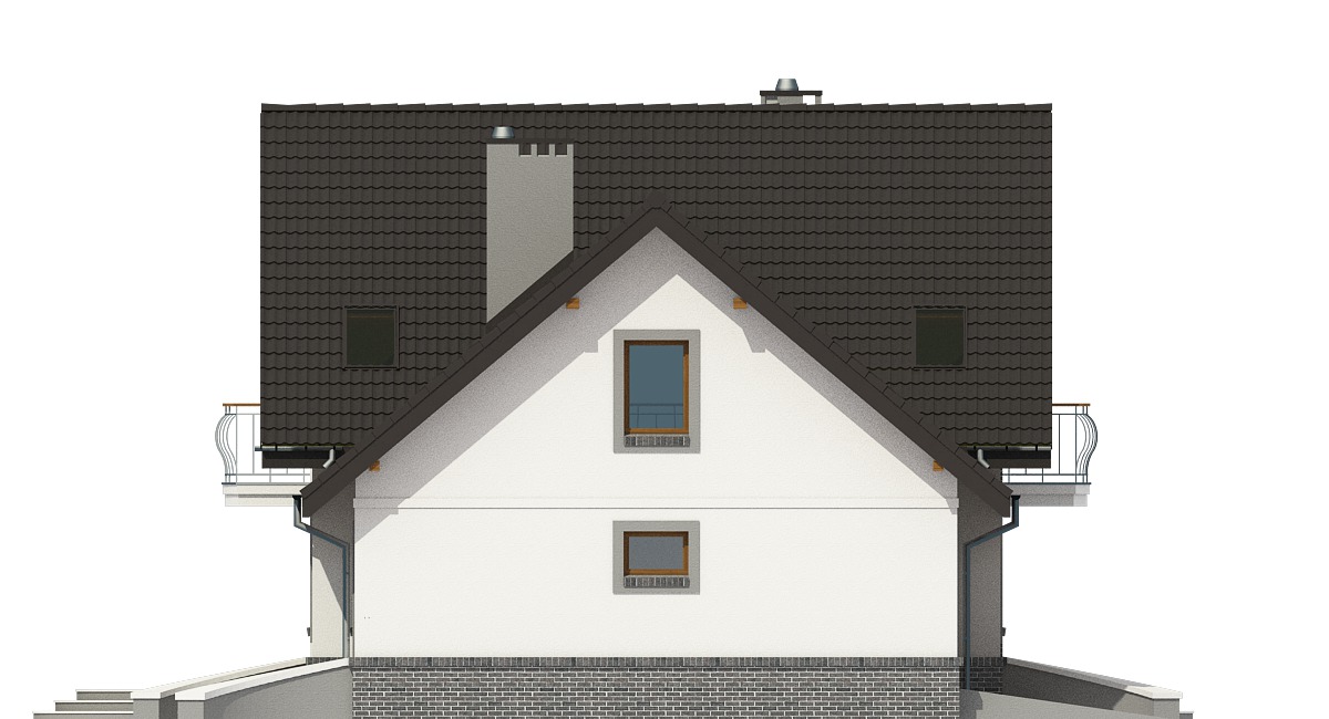 Dom Dla Ciebie 4 z garażem 2-st. [A1] (odbicie lustrzane) - miniatura 3