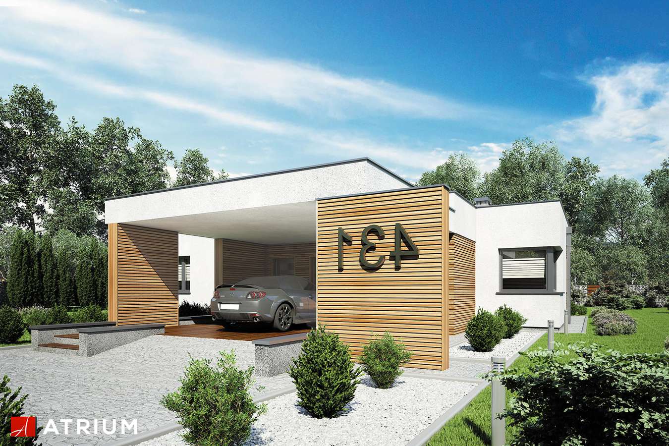 budowa domu Ibiza II odbicie lustrzane - New-House