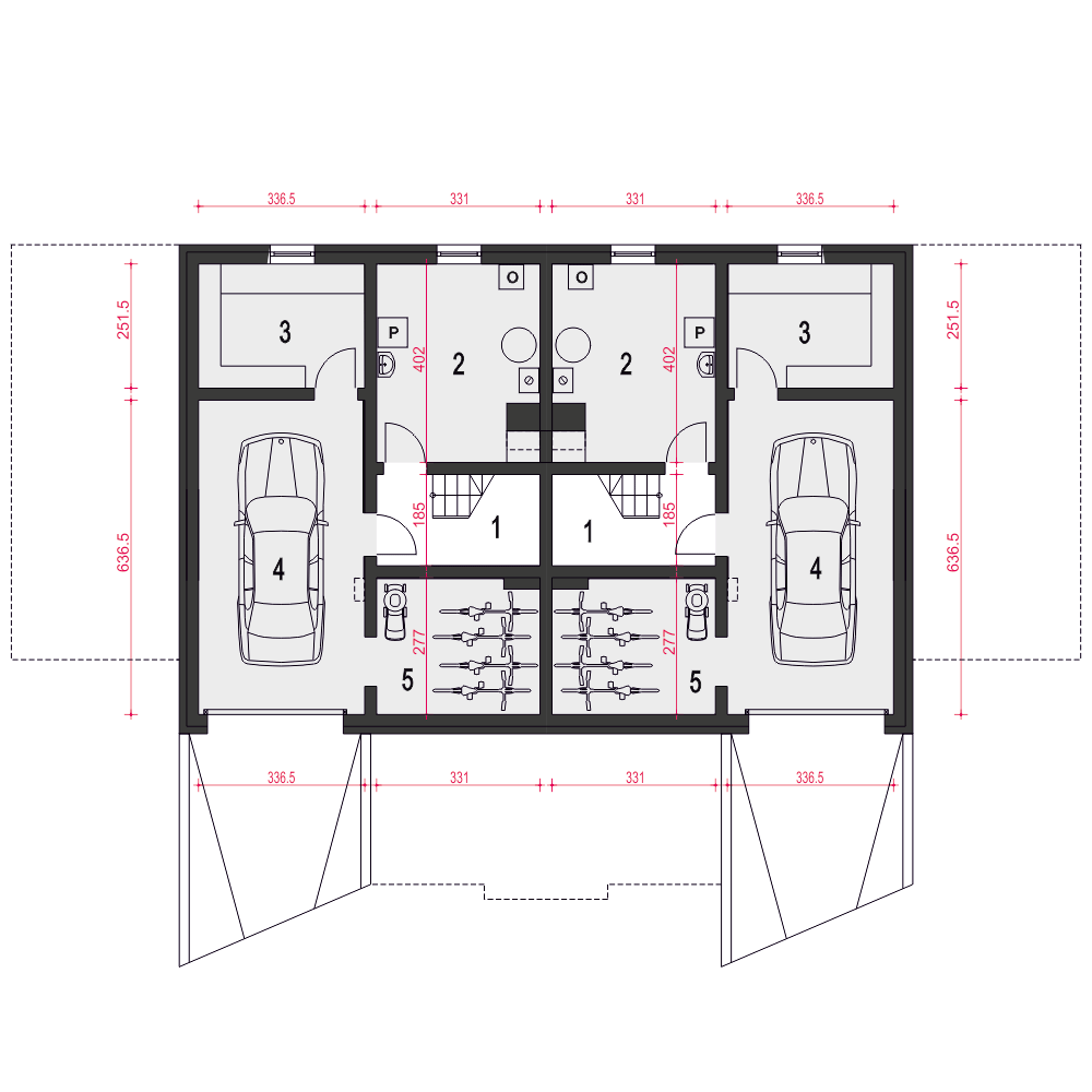 Willa cyprysowa z garażem 1-st. [A] - miniatura 10