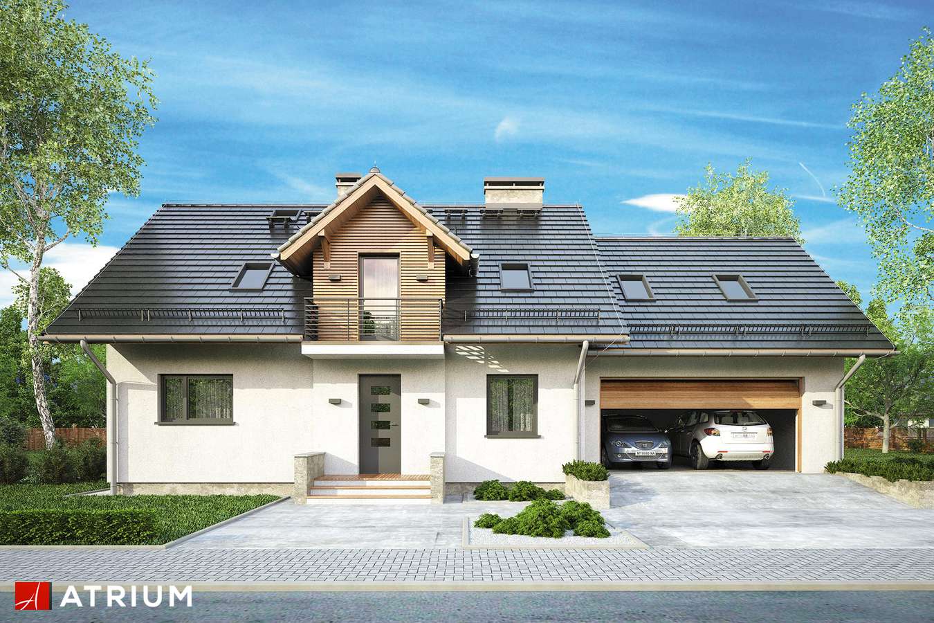 budowa domu Astra III odbicie lustrzane - New-House