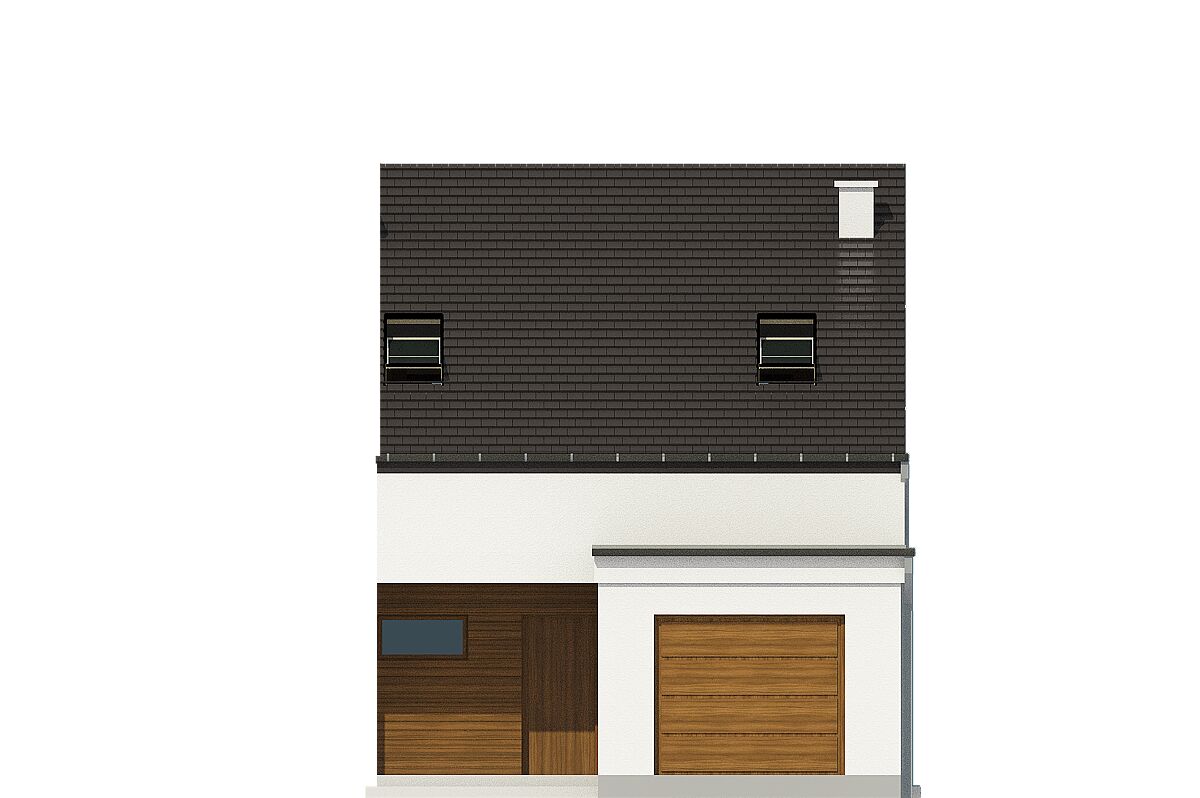 Makolągwa z garażem 1-st. [A] (odbicie lustrzane) - miniatura 2