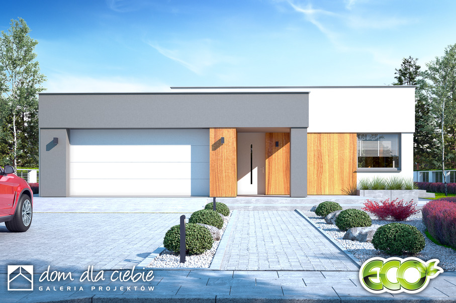 budowa domu Bursztyn III z garażem 2-st. [A] - New-House