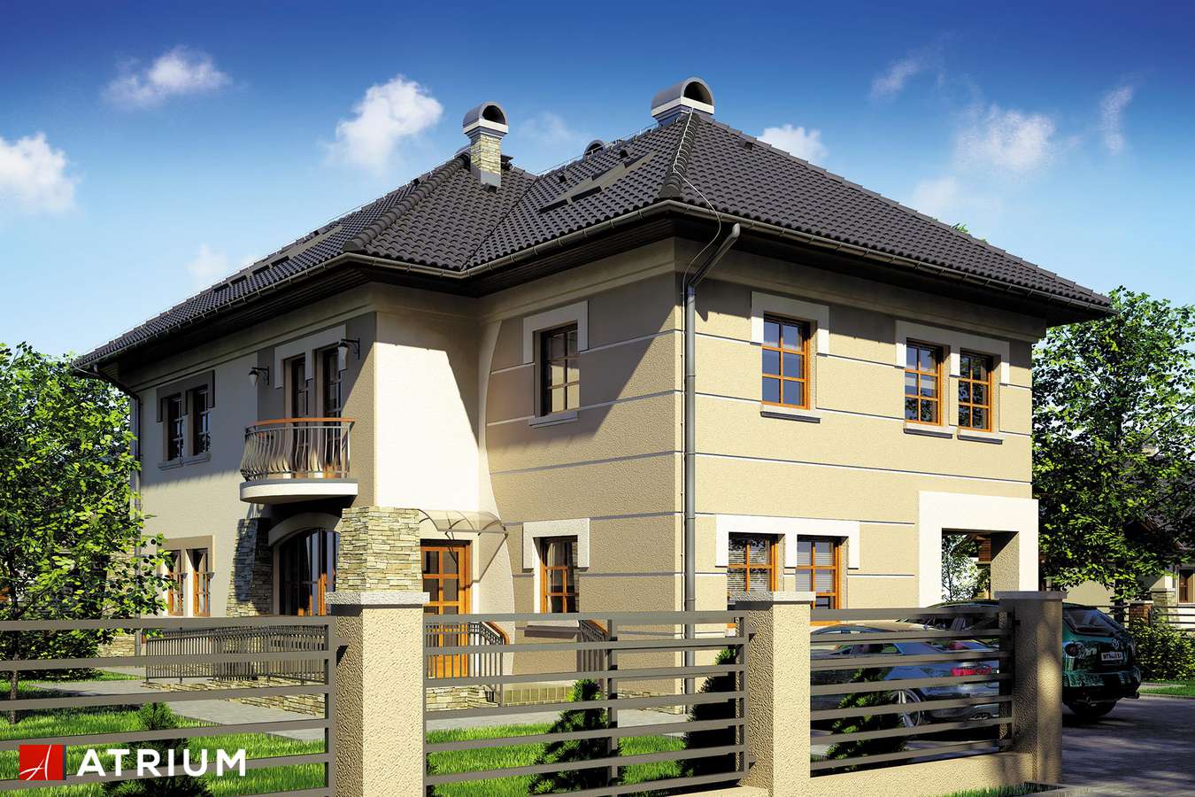 budowa domu Villa Medica II (odbicie lustrzane) - New-House