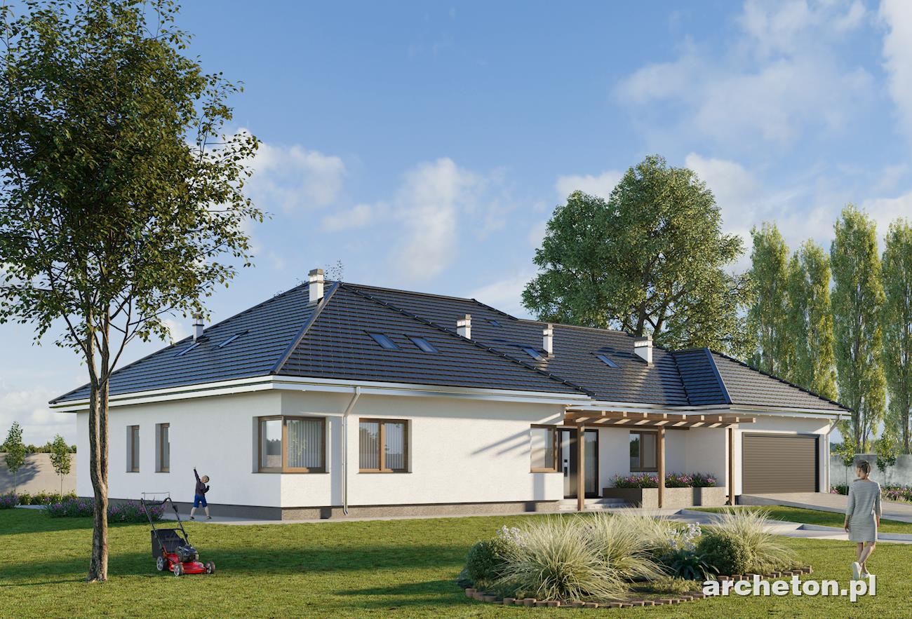 budowa domu Willa Marynin (odbicie lustrzane) - New-House