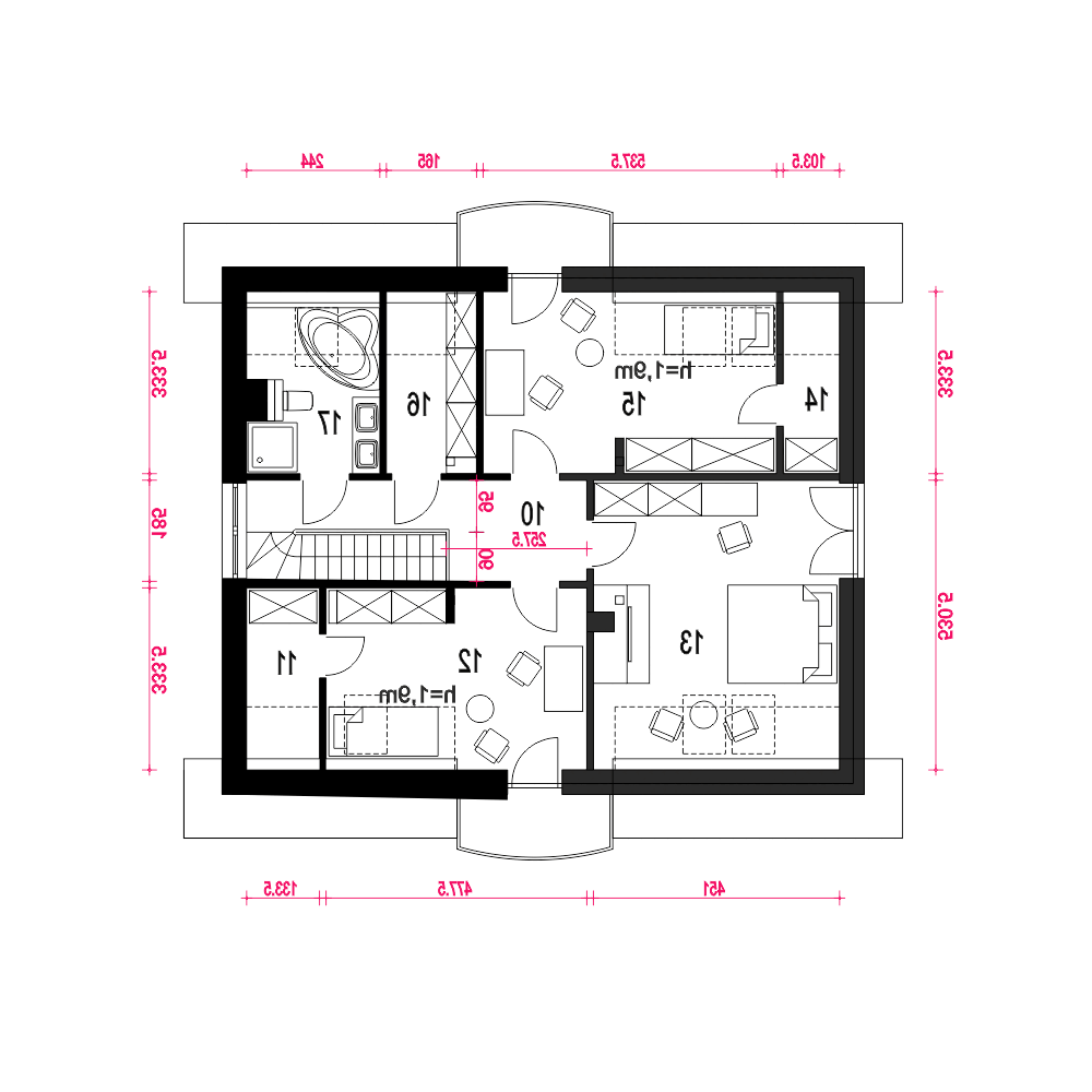 Dom Dla Ciebie 10 bez garażu [B] (odbicie lustrzane) - miniatura 9
