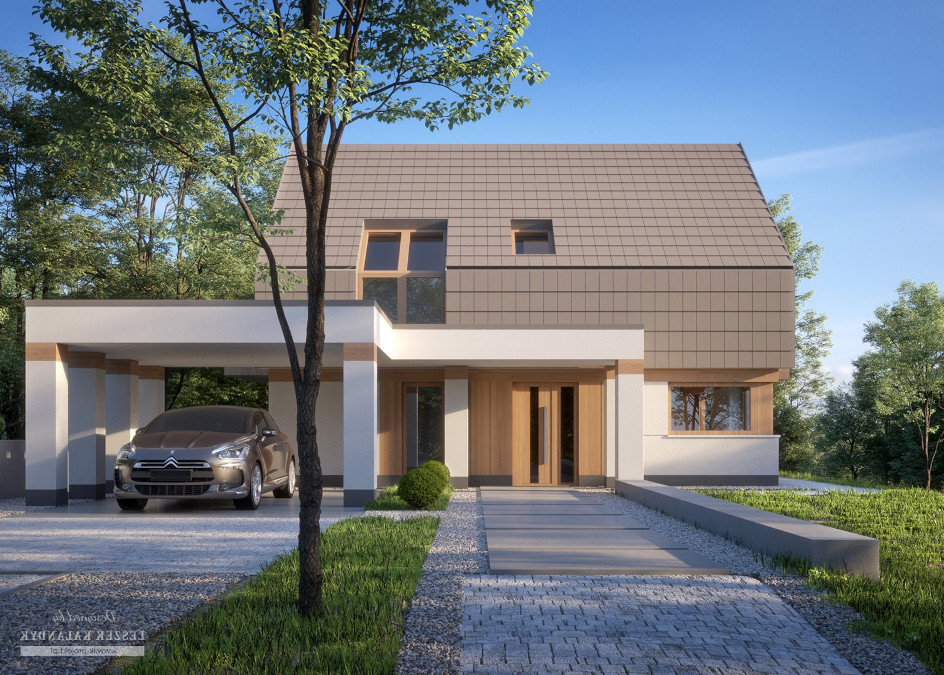 Budowa domu LK&1616 (odbicie lustrzane) z New-House