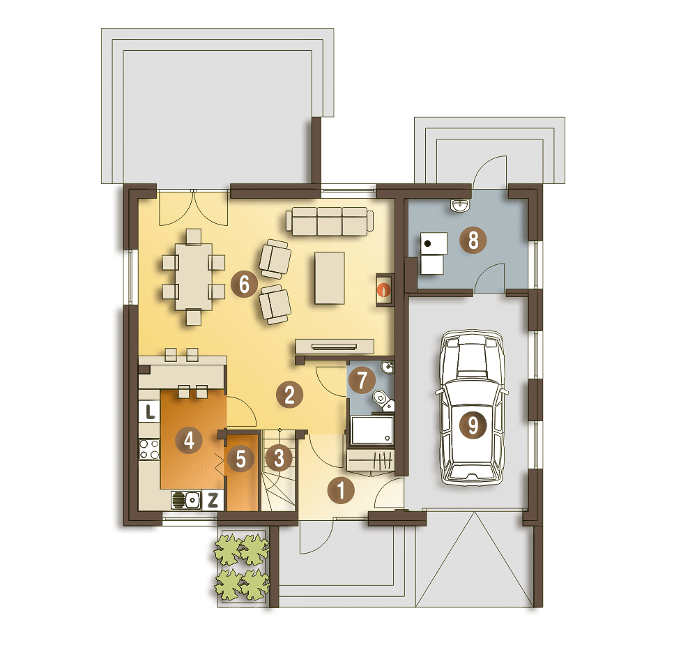 Emma z garażem 1-st. [A] - miniatura 8