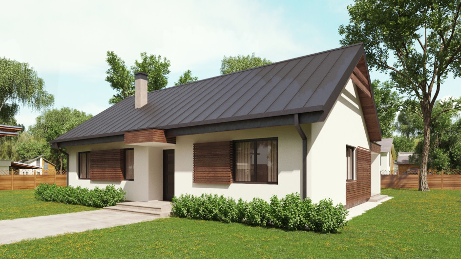 Budowa domu uA57 (odbicie lustrzane) z New-House