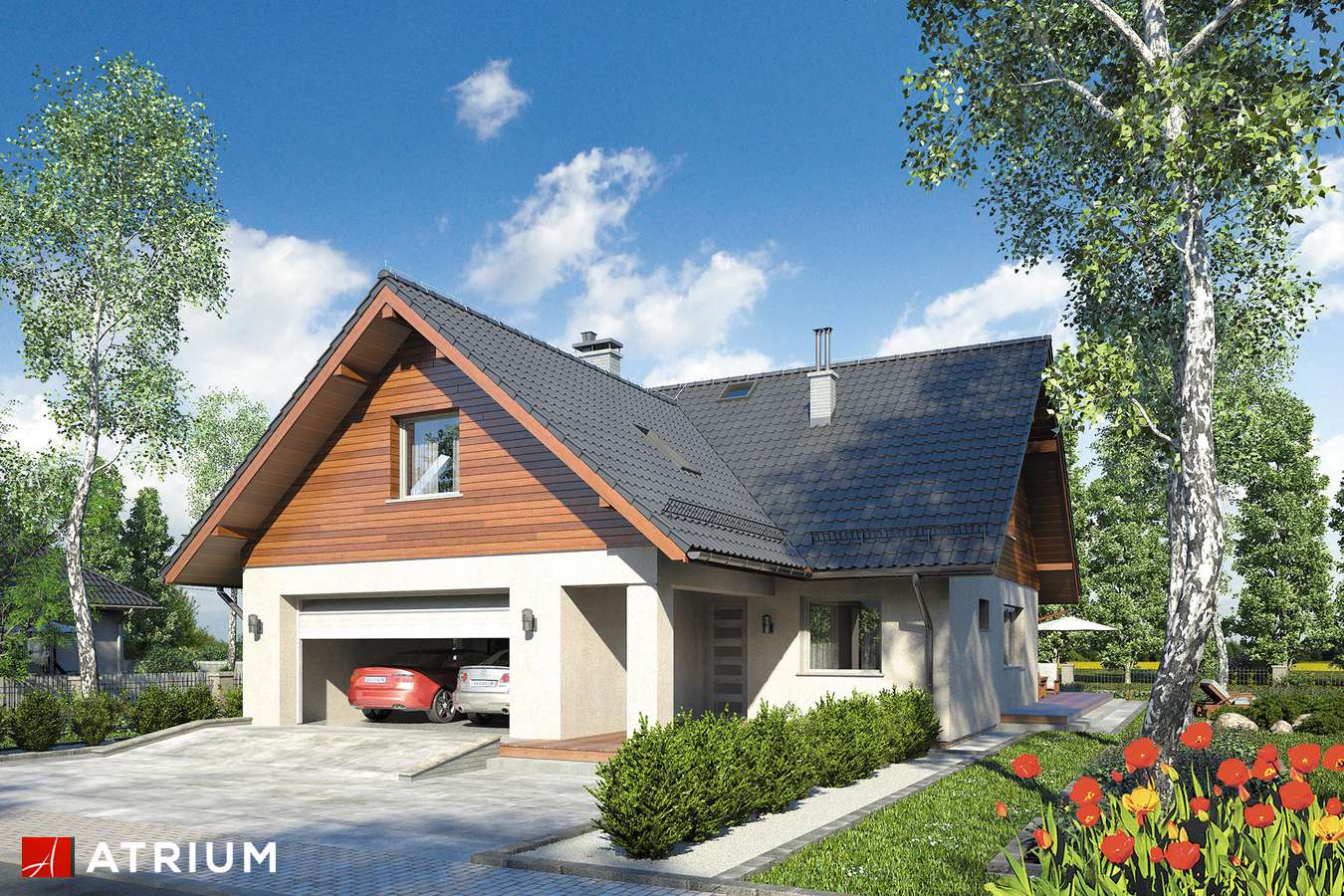 budowa domu Oxford IV (odbicie lustrzane) - New-House