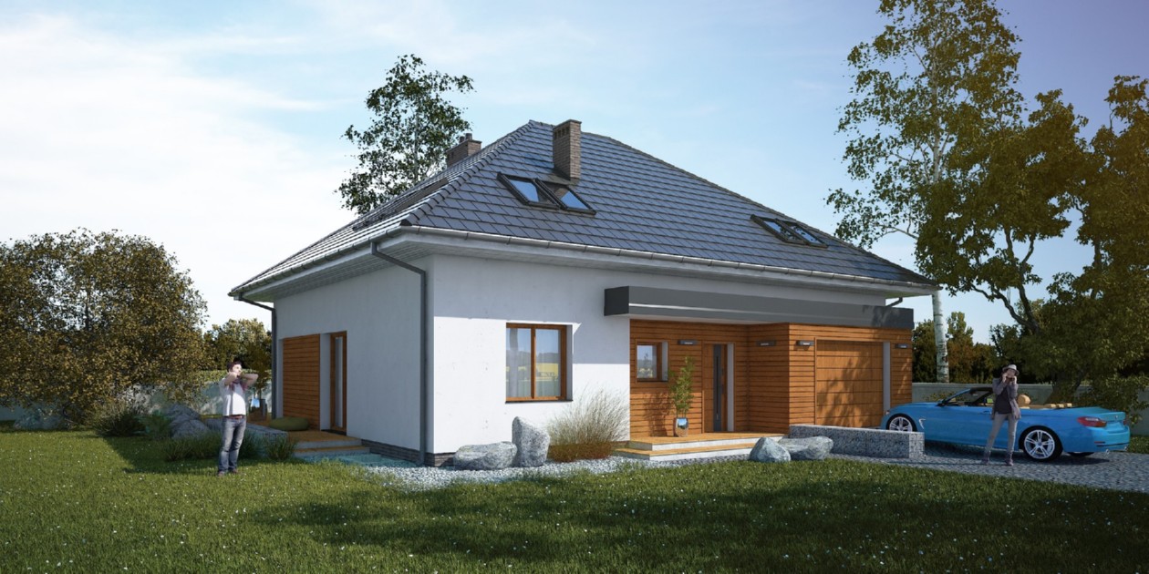 budowa domu Firmus I PG1 (Odbicie lustrzane) - New-House