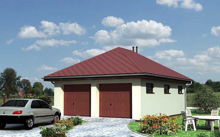 budowa domu Garaż 32 - New-House