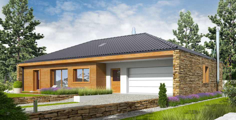budowa domu EX 8 G2 (wersja B) ENERGO PLUS (odbicie lustrzane) - New-House