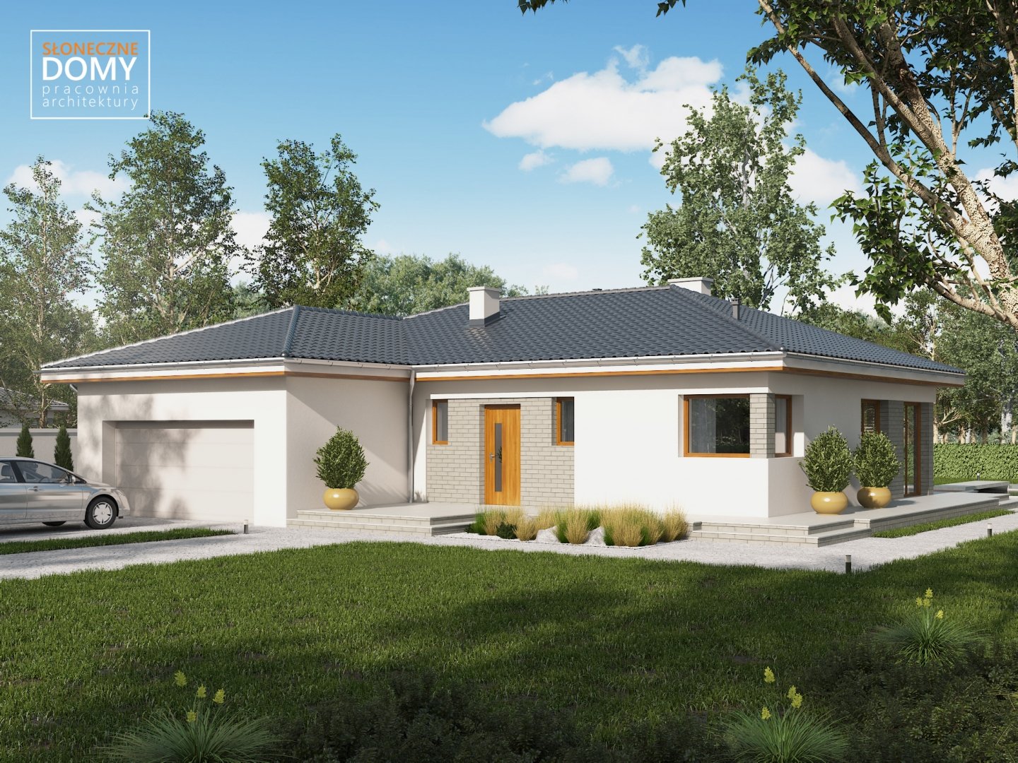 budowa domu - Acapulco A (odbicie lustrzane) - New-House