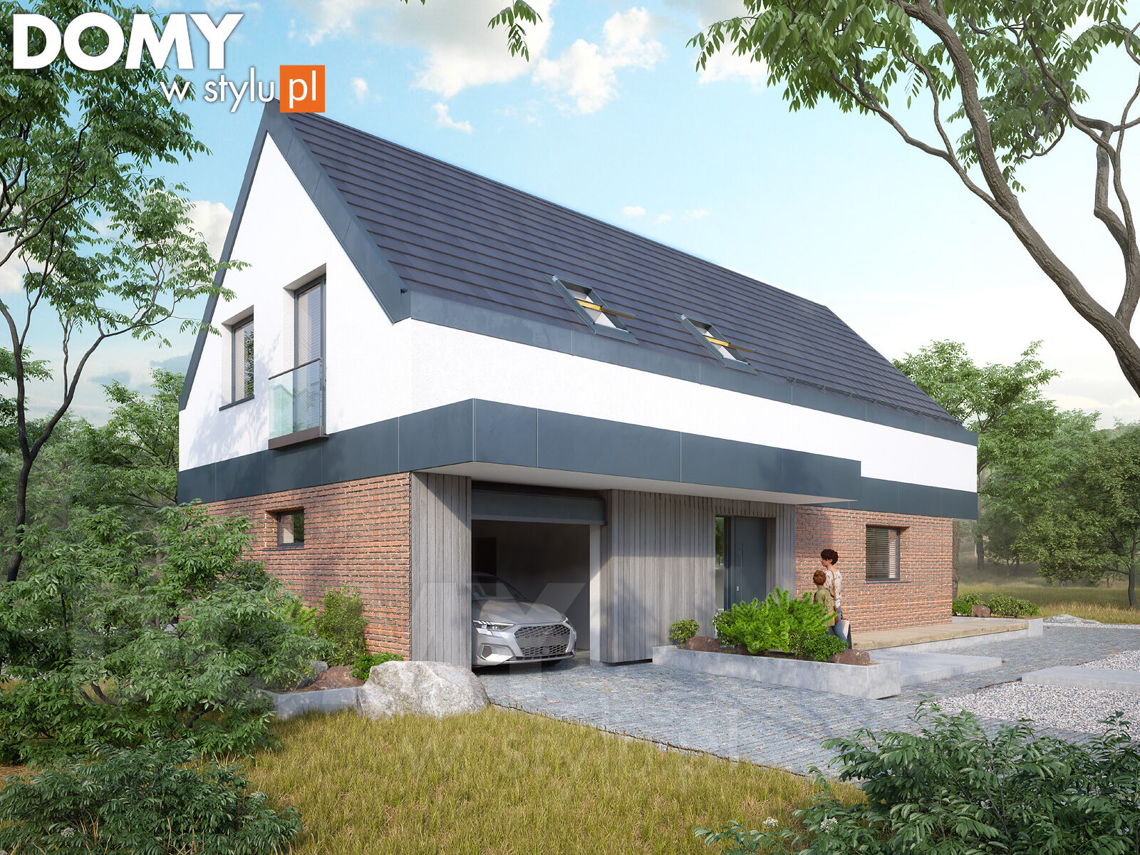 budowa domu Iko (odbicie lustrzane) - New-House