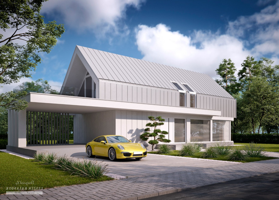 Budowa domu LK&1668 (odbicie lustrzane) z New-House