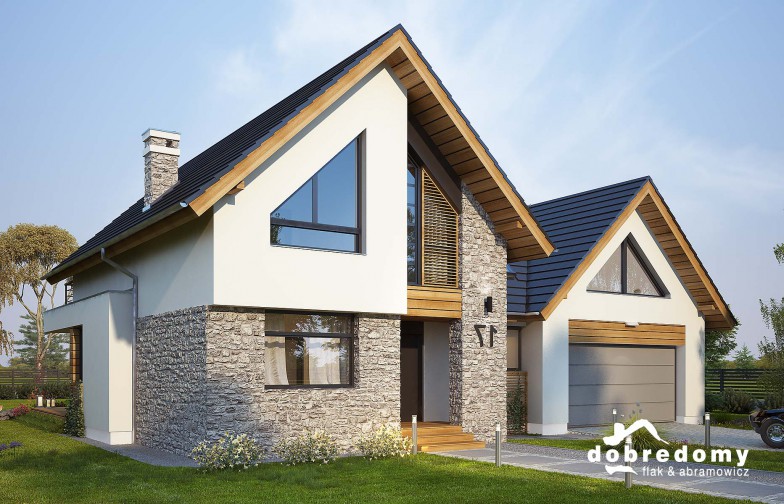 budowa domu Tris II odbicie lustrzane - New-House