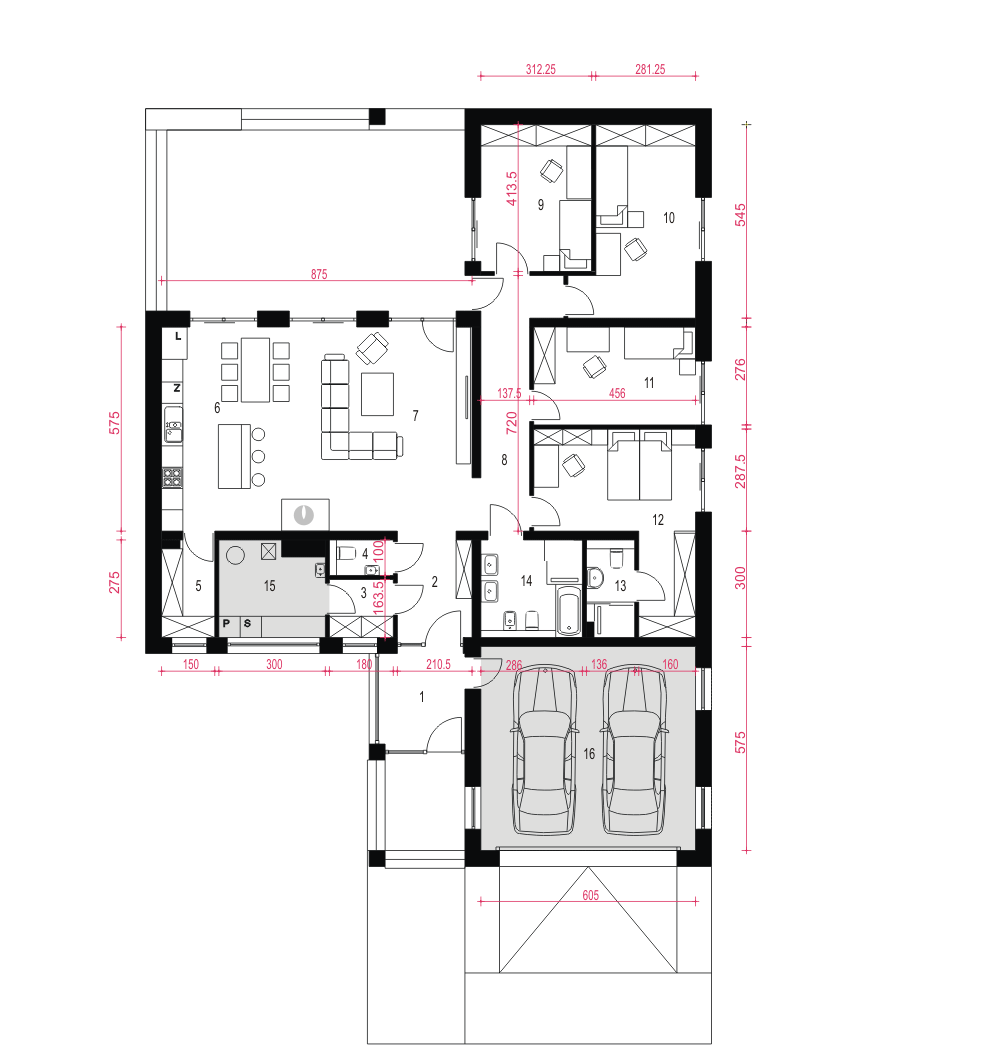 Dolomit z garażem 2-st. [A] - miniatura 8