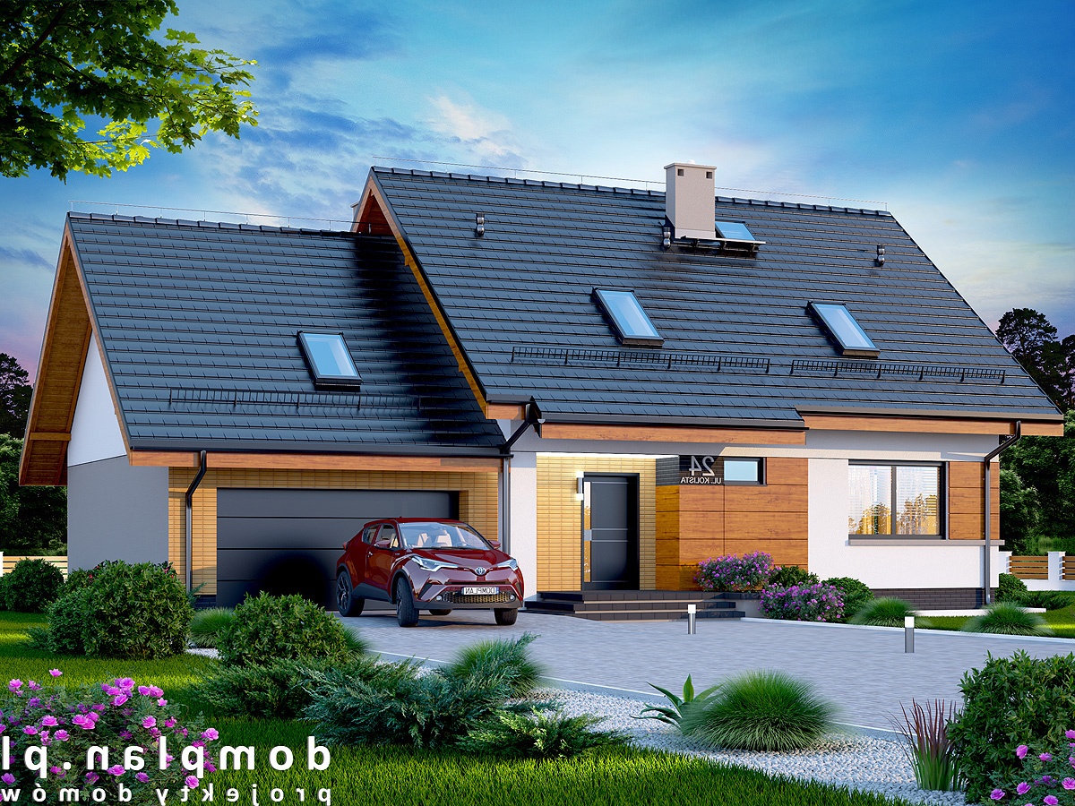 budowa domu TORINA BIS 2M (Odbicie lustrzane) - New-House
