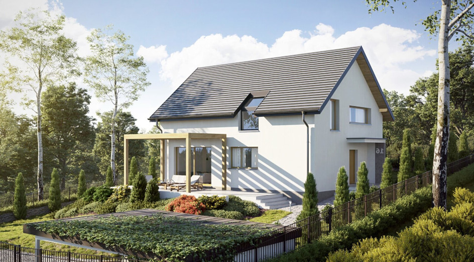Budowa domu eko Typowy 37 (odbicie lustrzane) z New-House