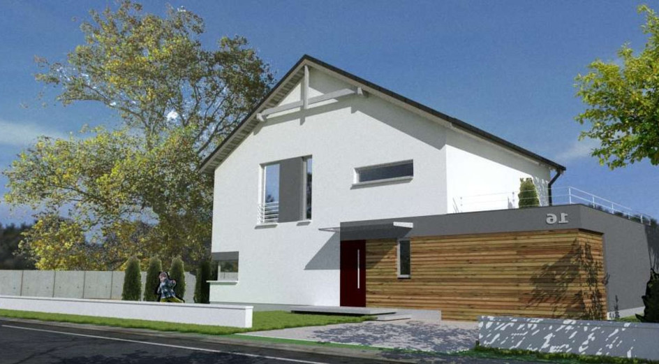 Budowa domu eko Typowy 10 (odbicie lustrzane) z New-House