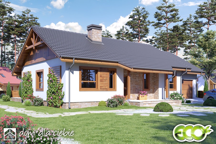 budowa domu Julek z garażem 1-st. [A] - New-House