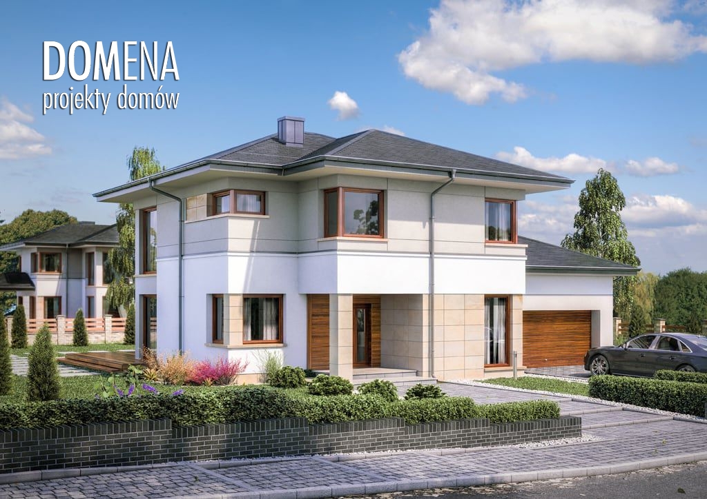 budowa domu Domena 303 B (Odbicie lustrzane) - New-House