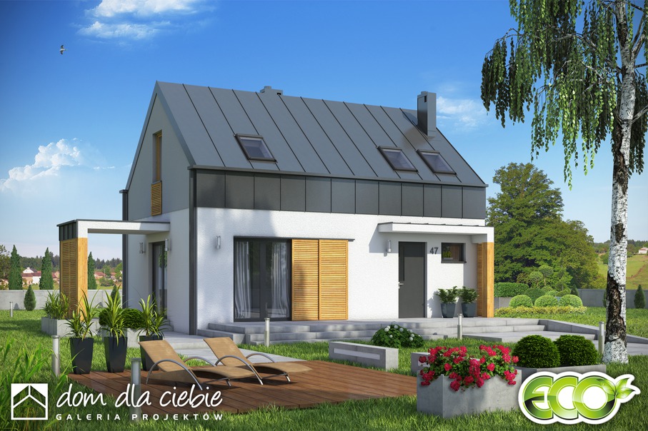 budowa domu Eco 3 bez garażu [B] - New-House