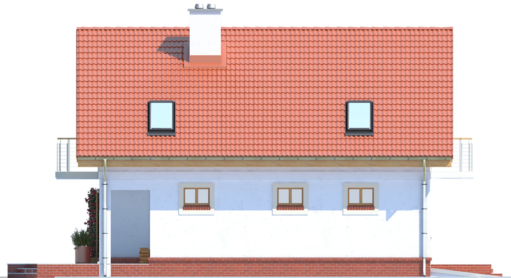 Aksel z garażem 1-st. [A] (odbicie lustrzane) - miniatura 5