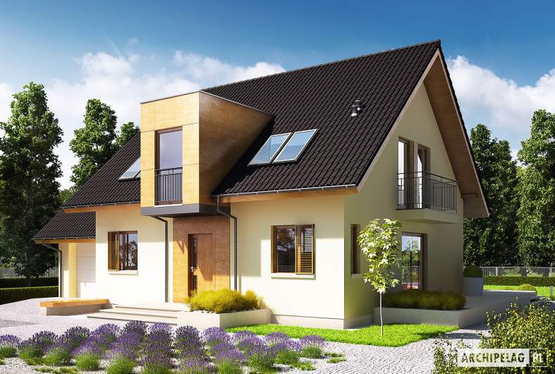 budowa domu E5 G1 ECONOMIC (wersja A) (odbicie lustrzane) - New-House