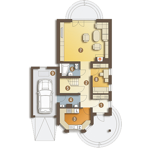 Kowalik z garażem 1-st. [A] - miniatura 8