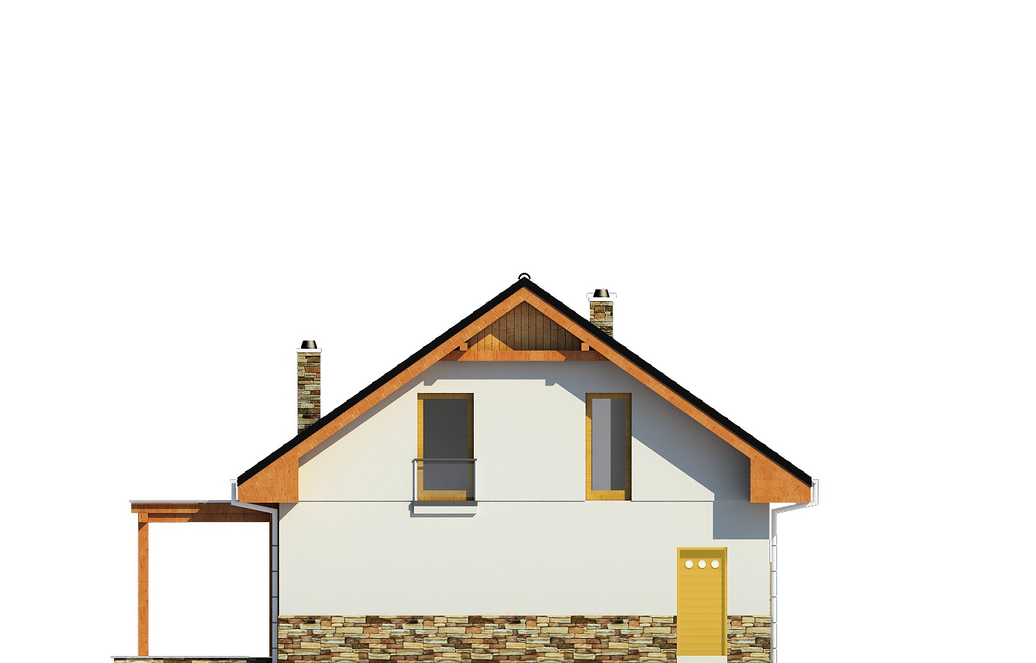Jarząbek z garażem 1-st. [A] (odbicie lustrzane) - miniatura 4