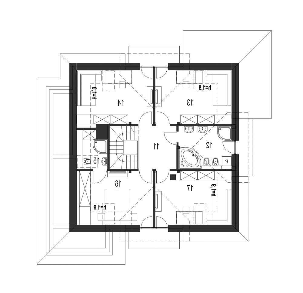 Diana z garażem 1-st. [A] (odbicie lustrzane) - miniatura 9