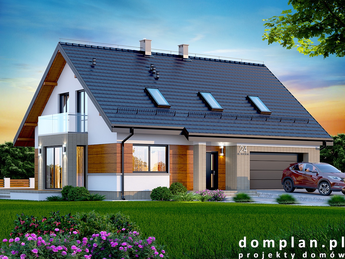 budowa domu DARLENA Z WYKUSZEM - New-House