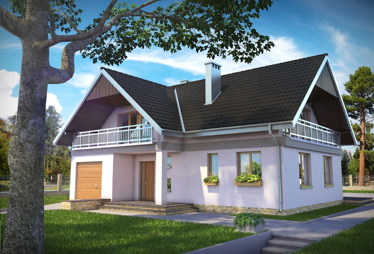 budowa domu Wodnik (odbicie lustrzane) - New-House