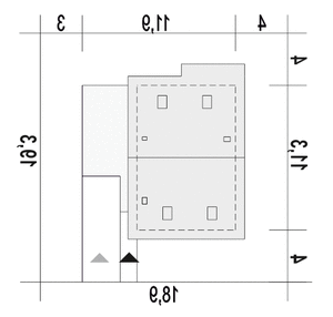 Głuszec z garażem 1-st. [A] (odbicie lustrzane) - miniatura 10