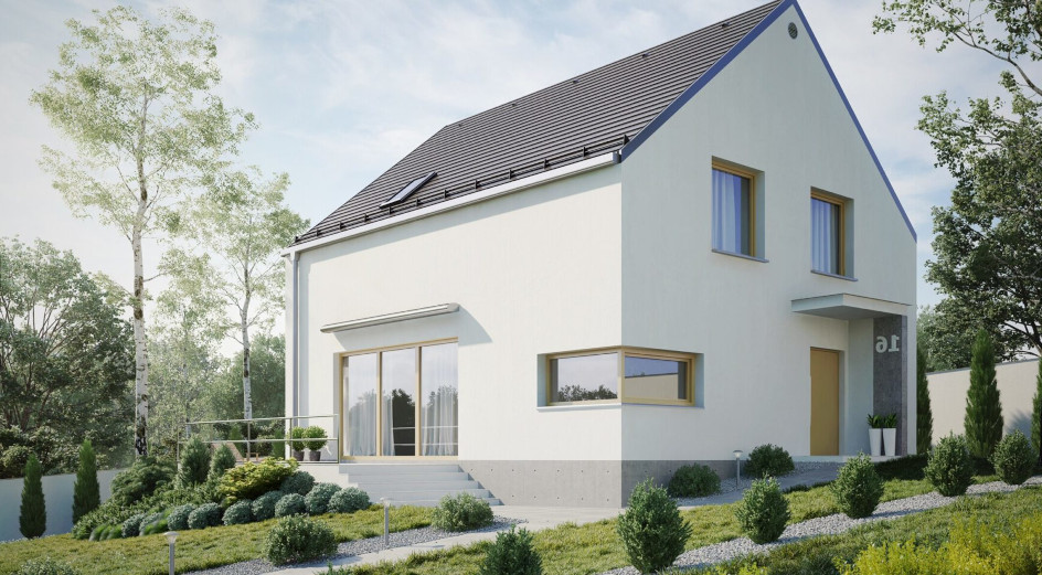 Budowa domu eko Typowy 18 (odbicie lustrzane) z New-House