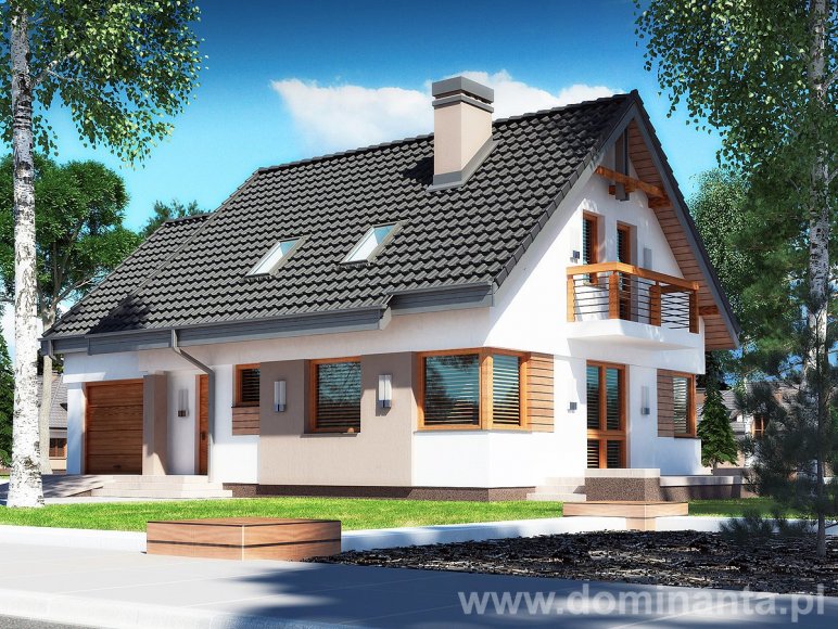 budowa domu Guliwer N (Odbicie lustrzane) - New-House