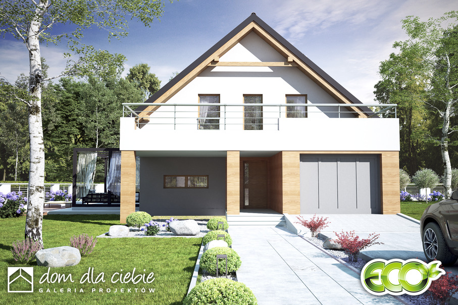budowa domu Nowalia z garażem 1-st. [A1] - New-House