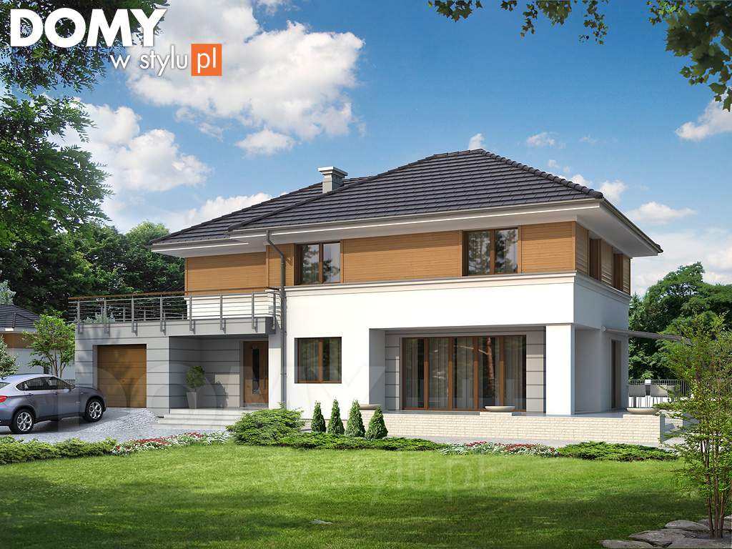 budowa domu Cyprys 4 (Odbicie lustrzane) - New-House