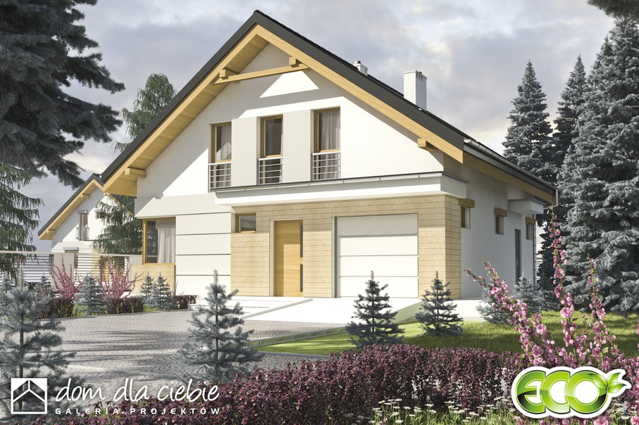 budowa domu Nowinka II z garażem 1-st. [A] - New-House