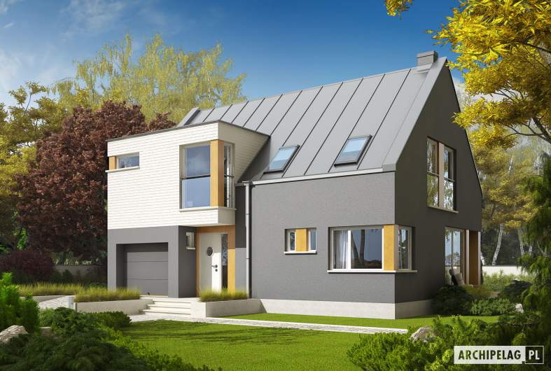 budowa domu Antek G1 (odbicie lustrzane) - New-House
