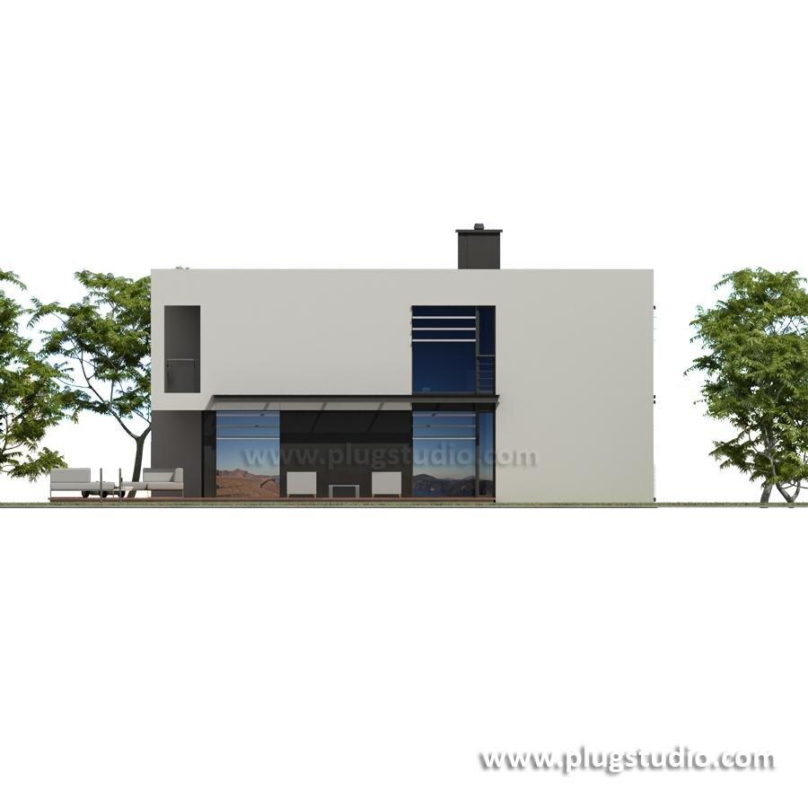 PS-GJ-70-20-V10 dom jednorodzinny - projekt energooszczędny - miniatura 2