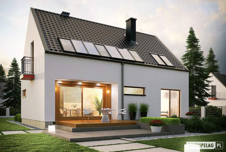 budowa domu E11 II ECONOMIC (odbicie lustrzane) - New-House