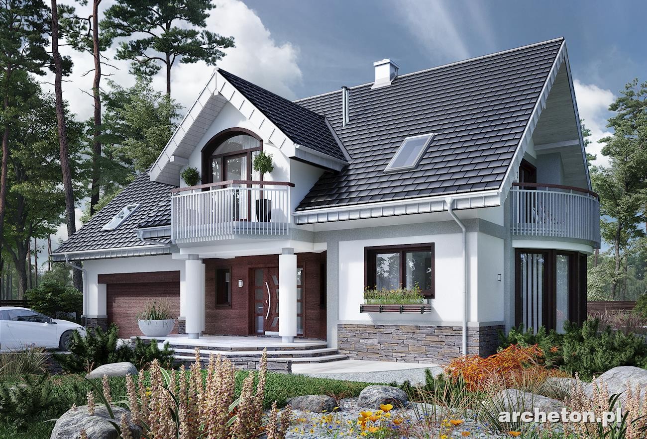 budowa domu Heliodor As (odbicie lustrzane) - New-House