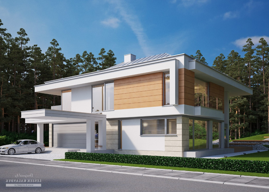 Budowa domu LK&1164 (odbicie lustrzane) z New-House