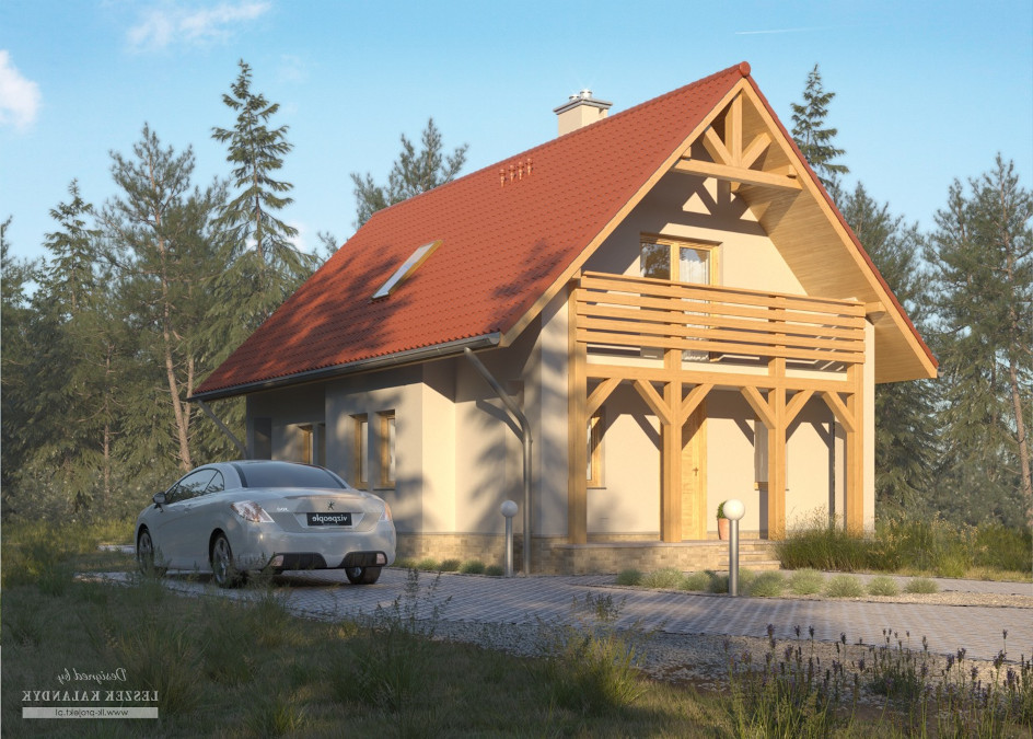Budowa domu LK&823 (odbicie lustrzane) z New-House